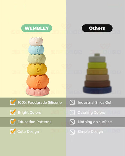 Wembley Dino Cups Stacker-Shape Sorter & Stacker-Includes 6 Activity Cups-Learning & Educational Toys-0M+