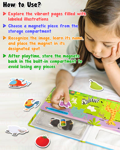 Wembley My First Numbers Magnetic Play Book-Enhance Cognitive Skills-24M+