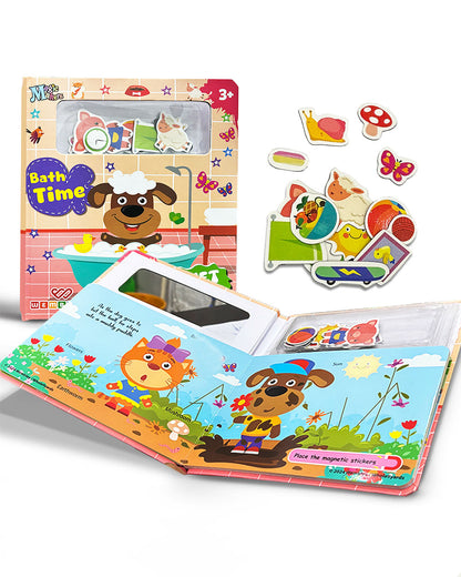 Wembley Bath Time Magnetic Play Book-Enhance Cognitive Skills-24M+