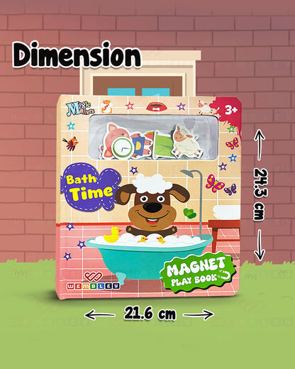 Wembley Bath Time Magnetic Play Book-Enhance Cognitive Skills-24M+