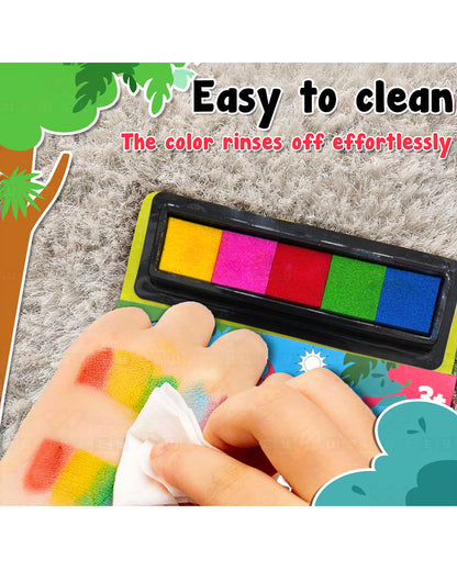 Wembley Animal Finger Painting & Coloring-Art & Craft Kit-Non Toxic & Mess Free-36M+