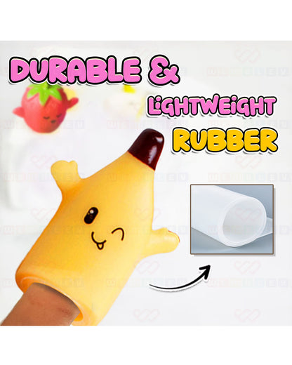 Wembley 5 Pieces Fruit & Veggies Finger Puppet Soft Toy-Lightweight & Non-Toxic-For Newborn