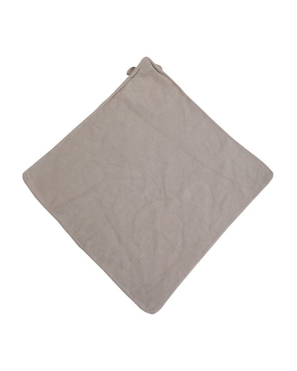 Pomme Hippo Knitted Ultra Soft Hooded Blanket-100% Cotton-Grey-For Infants