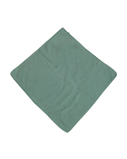 Pomme Crocodile Knitted Ultra Soft Hooded Blanket-100% Cotton-Sea Green-For Infants