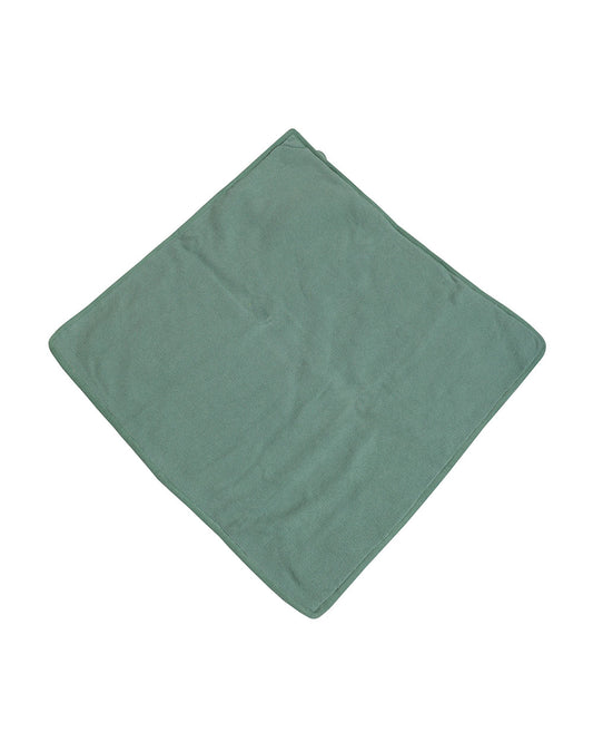 Pomme Crocodile Knitted Ultra Soft Hooded Blanket-100% Cotton-Sea Green-For Infants