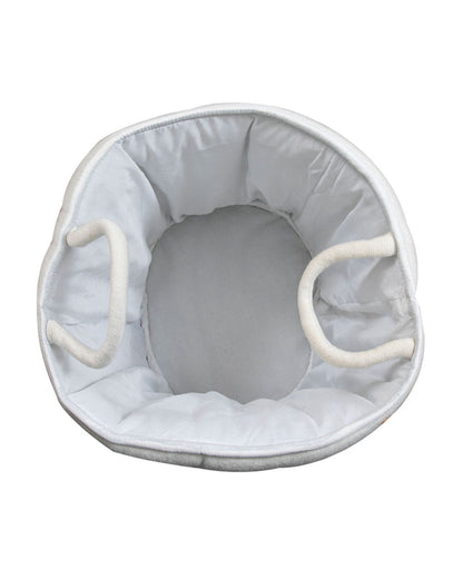 Pomme Storage Basket-For Clothes & Toys-With Handles-100% Cotton-Dinosaur Family