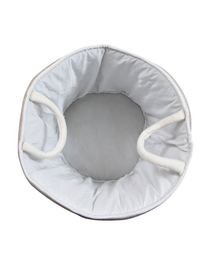 Pomme Storage Basket-For Clothes & Toys-With Handles-100% Cotton-Zebra