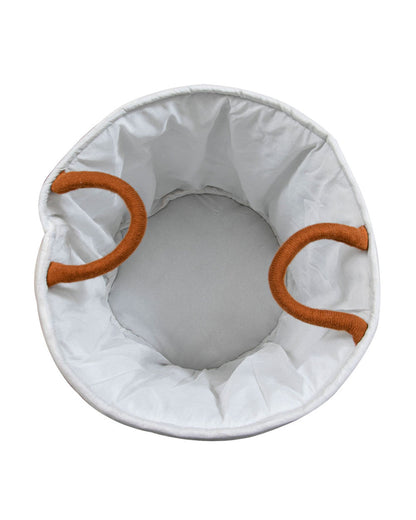 Pomme Storage Basket-For Clothes & Toys-With Handles-100% Cotton-Giraffe