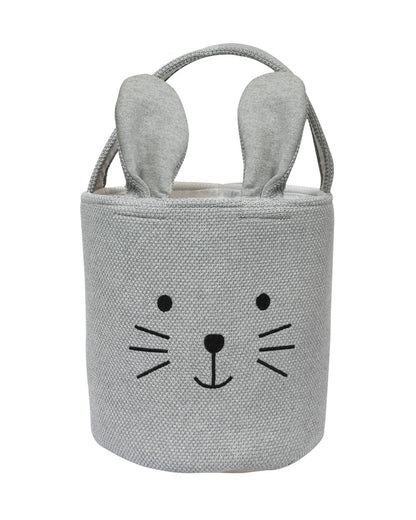 Pomme Storage Basket-For Clothes & Toys-With Handles-100% Cotton-Rabbit