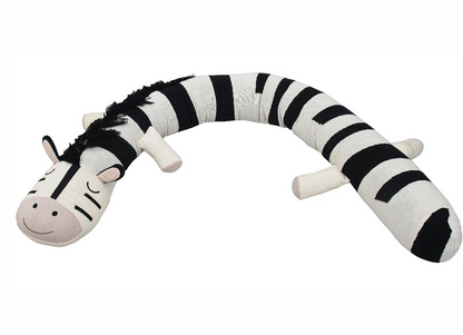 Pomme Zebra Knitted Cot Bumper-100% Cotton-Black & White-For Infants
