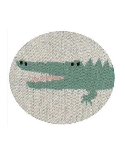 Pomme Cotton Knitted Alligator Bib Apron-Lightweight and Breathable-6 to 36M