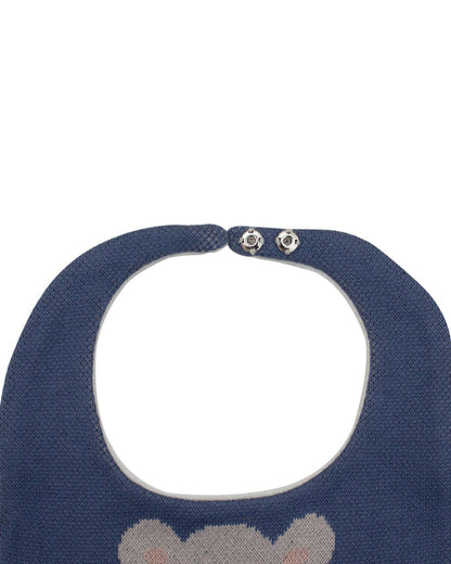 Pomme Cotton Knitted Hippo Bib Apron-Lightweight and Breathable-6 to 36M