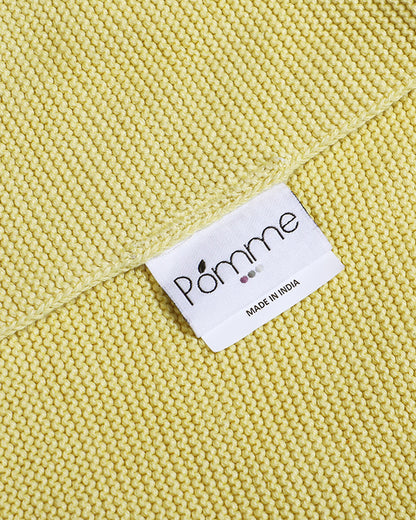 Pomme Lion Cotton Knitted Cuddle Cloth-Promotes Tactile Stimulation-Easily Washable-Plush Cuddly Soft Toy For Newborn