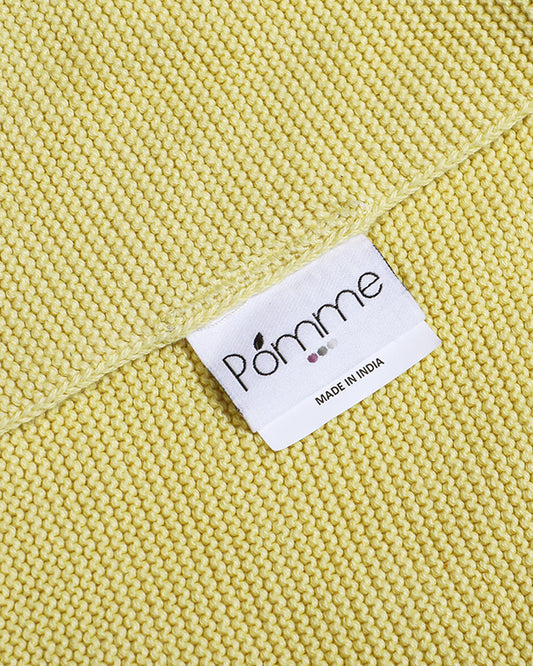 Pomme Lion Cotton Knitted Cuddle Cloth-Promotes Tactile Stimulation-Easily Washable-Plush Cuddly Soft Toy For Newborn