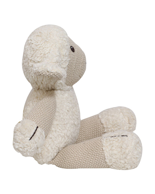 Pomme Cute Sheep Cotton Knitted Soft Toy-Promotes Visual Stimulation-Plush Cuddly Toy For Newborn