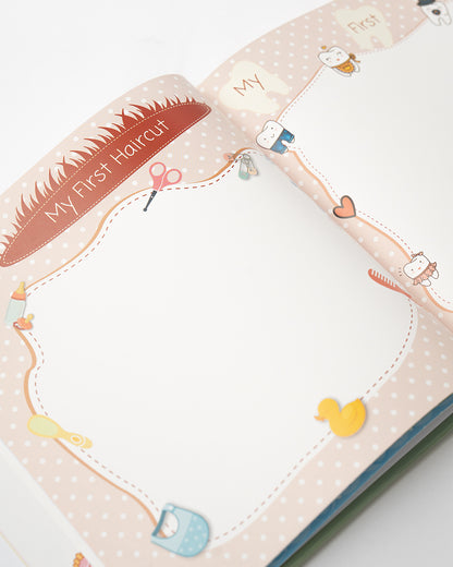 Popcorn All About Me Baby Record Book-Keepsake Memory Journal 36 Pages-For Newborn