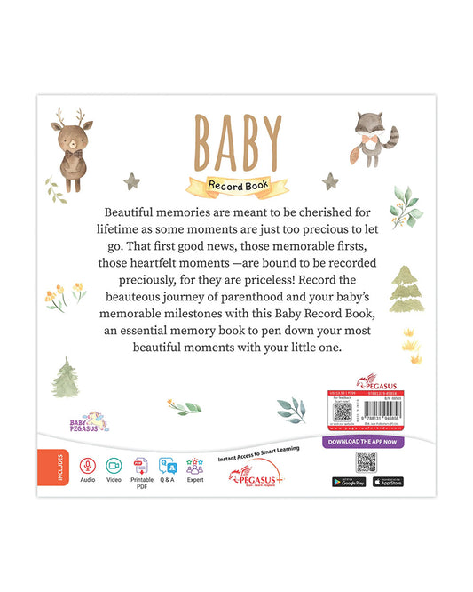 Pegasus A Treasure Chest of First Baby Record Book-Keepsake Memory Journal 36 Pages-For Newborn