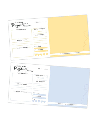 Pegasus Capture Special Moments & Milestones My Pregnancy Record Book-Guided Keepsake Journal With 36 Pages-Ideal For Expecting Parents