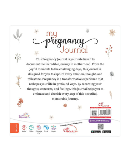 Pegasus Capture Special Moments & Milestones My Pregnancy Record Book-Guided Keepsake Journal With 36 Pages-Ideal For Expecting Parents