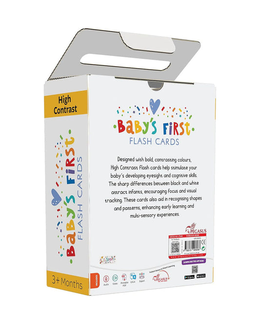Popcorn Baby's First High Contrast Flash Cards-20 Double Sided Cards-Engages Child Attention-Learning & Educational Toys-3M+