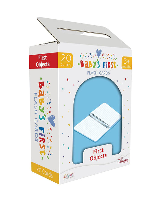 Popcorn Baby's First Flash Cards-First Objects-20 Double Sided Cards-Develops Visual Recognition-Learning & Educational Toys-3M+