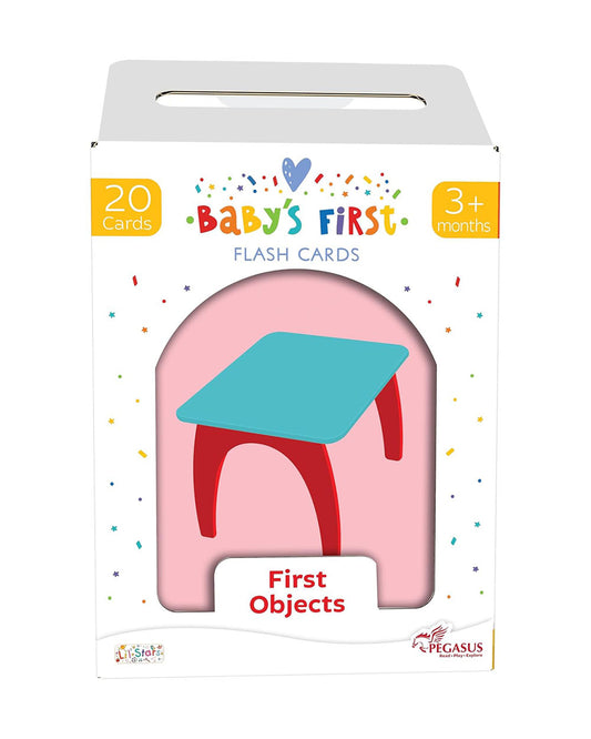 Popcorn Baby's First Flash Cards-First Objects-20 Double Sided Cards-Develops Visual Recognition-Learning & Educational Toys-3M+
