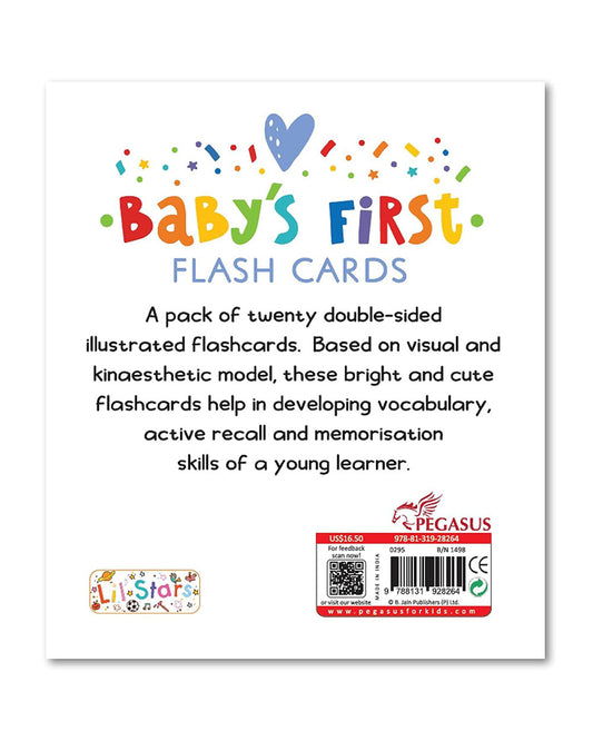 Popcorn Baby's First Flash Cards-First Objects-20 Double Sided Cards-Develops Visual Recognition-Learning & Educational Toys-3M+