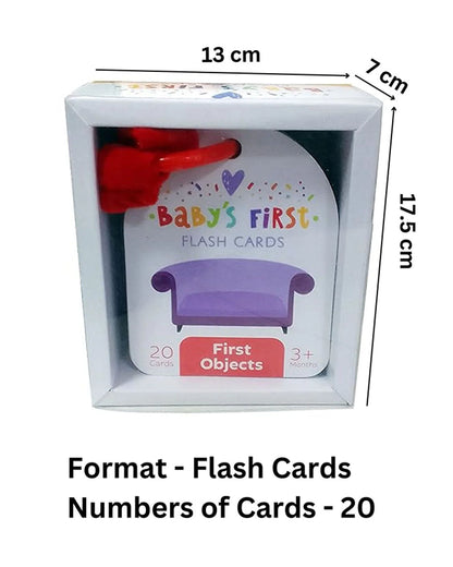 Popcorn Baby's First Flash Cards-First Objects-20 Double Sided Cards-Develops Visual Recognition-Learning & Educational Toys-3M+