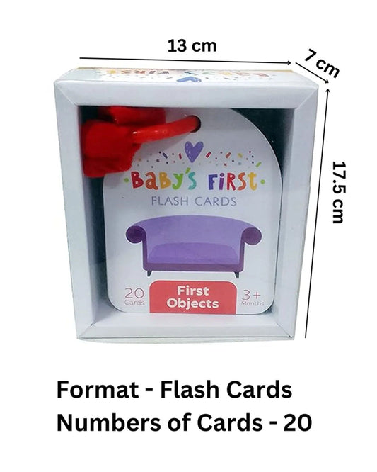 Popcorn Baby's First Flash Cards-First Objects-20 Double Sided Cards-Develops Visual Recognition-Learning & Educational Toys-3M+