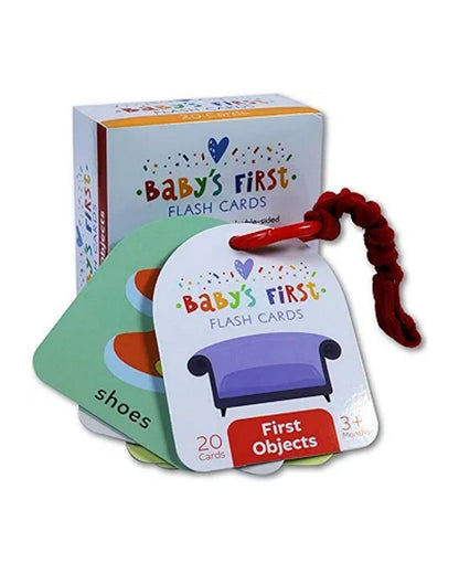 Popcorn Baby's First Flash Cards-First Objects-20 Double Sided Cards-Develops Visual Recognition-Learning & Educational Toys-3M+