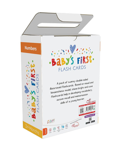 Popcorn Baby's First Flash Cards-Numbers-20 Double Sided Cards-Develops Visual Recognition-Learning & Educational Toys-3M+