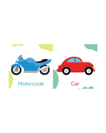 Pegasus Let's Learn Vehicles Book-12 Interactive Colorful Pages-Develops Visual Recognition-Learning & Educational Toys-12M+