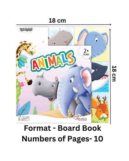 Pegasus Tab Book-Animals-10 Tabbed Pages With Bold Animal Illustrations & Easy Grip Tabs-Learning & Educational Toys-24M+