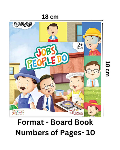 Pegasus Tab Book-Job People Do-10 Tabbed Pages With Bold Career Illustrations & Easy Grip Tabs-Learning & Educational Toys-24M+