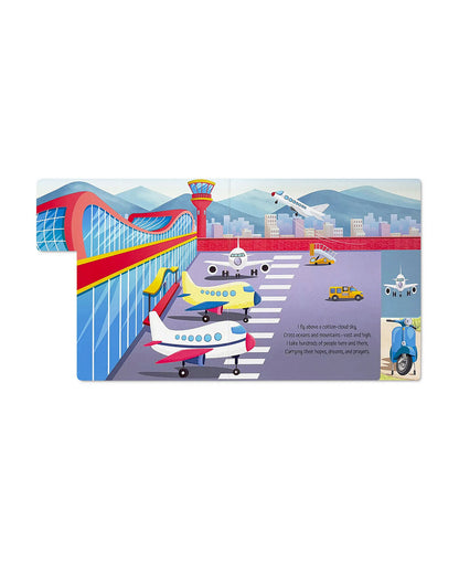 Pegasus Tab Book-Vehicles-10 Tabbed Pages With Bold Vehicles Illustrations & Easy Grip Tabs-Learning & Educational Toys-24M+