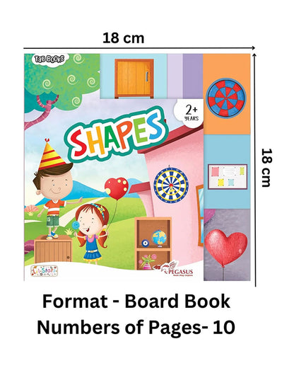 Pegasus Tab Book-Shapes-10 Tabbed Pages With Bold Shapes Illustrations & Easy Grip Tabs-Learning & Educational Toys-24M+