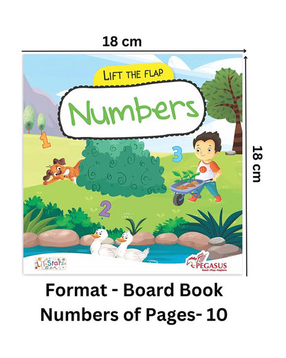 Pegasus Lift The Flap Book-Colours-10 Interactive Flap Lift Pages-Introduces Basic Colours-Learning & Educational Toys-24M+