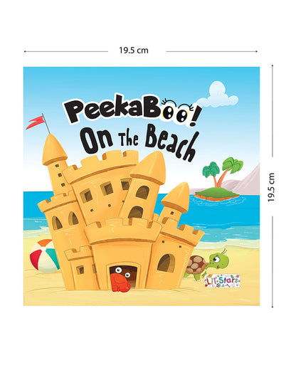 Pegasus Peekaboo Lift The Flap Book-On The Beach-14 Interactive Pages-Develops Visual Recognition-Learning & Educational Toys-24M+