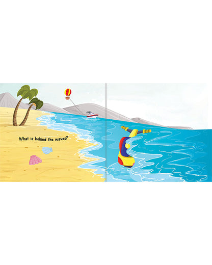 Pegasus Peekaboo Lift The Flap Book-On The Beach-14 Interactive Pages-Develops Visual Recognition-Learning & Educational Toys-24M+