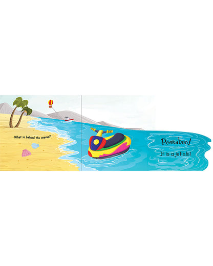 Pegasus Peekaboo Lift The Flap Book-On The Beach-14 Interactive Pages-Develops Visual Recognition-Learning & Educational Toys-24M+