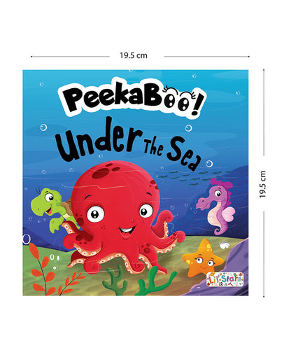 Pegasus Peekaboo Lift The Flap Book-Under The Sea-14 Interactive Pages-Develops Visual Recognition-Learning & Educational Toys-24M+