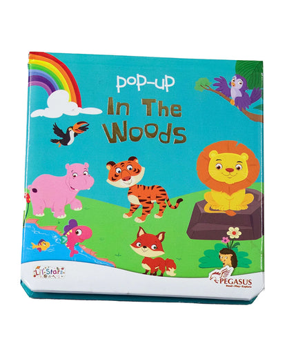 Pegasus Pop Up Book-In The Woods-6 Spread Padded Book With Pop Ups & Flaps-Develops Visual Recognition-Learning & Educational Toys-24M+