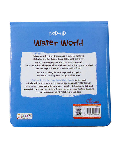 Pegasus Pop Up Book-Water World-6 Spread Padded Book With Pop Ups & Flaps-Develops Visual Recognition-Learning & Educational Toys-24M+