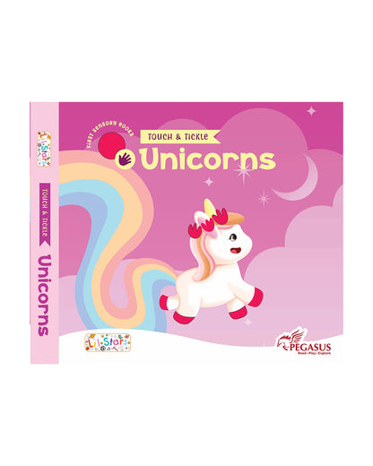 Pegasus Touch & Tickle Book-Unicorns-10 Textured Pages For Sensory Development-Learning & Educational Toys-12M+