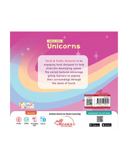 Pegasus Touch & Tickle Book-Unicorns-10 Textured Pages For Sensory Development-Learning & Educational Toys-12M+