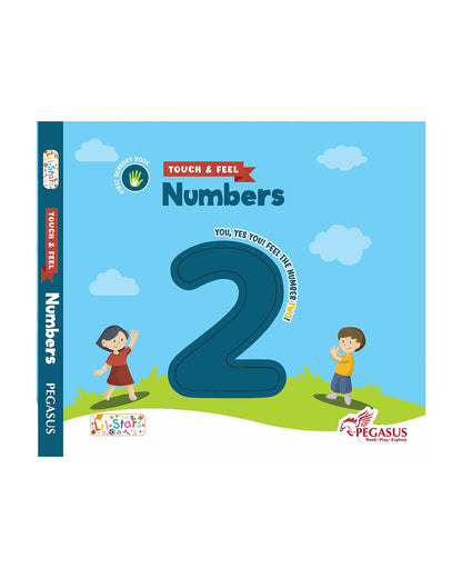 Pegasus Touch & Tickle Book-Numbers-10 Textured Pages For Sensory Development-Learning & Educational Toys-12M+