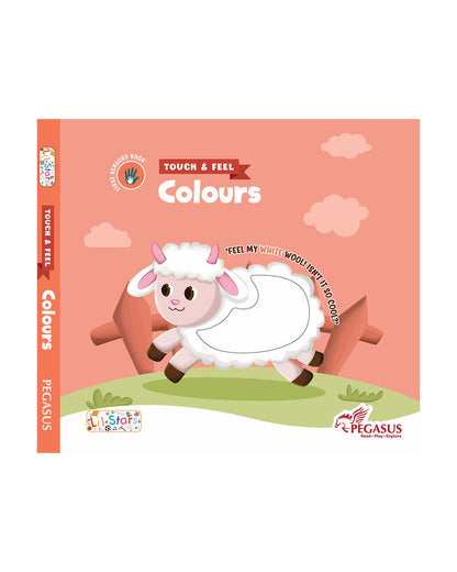 Pegasus Touch & Tickle Book-Colours-10 Textured Pages For Sensory Development-Learning & Educational Toys-12M+