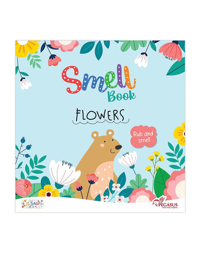 Pegasus Rub & Smell Book-Flowers-10 Scented Flap Pages-For Sensory Development-Learning & Educational Toys-24M+