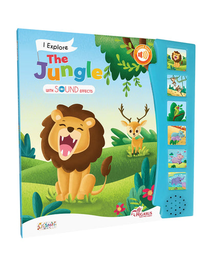 Pegasus The Jungle Sound Book-10 Pages With Realistic Jungle Animal Sounds-Learning & Educational Toys-0M+