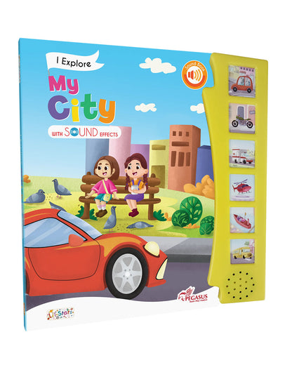 Pegasus The City Sound Book-10 Pages With Realistic City Sounds-Learning & Educational Toys-0M+